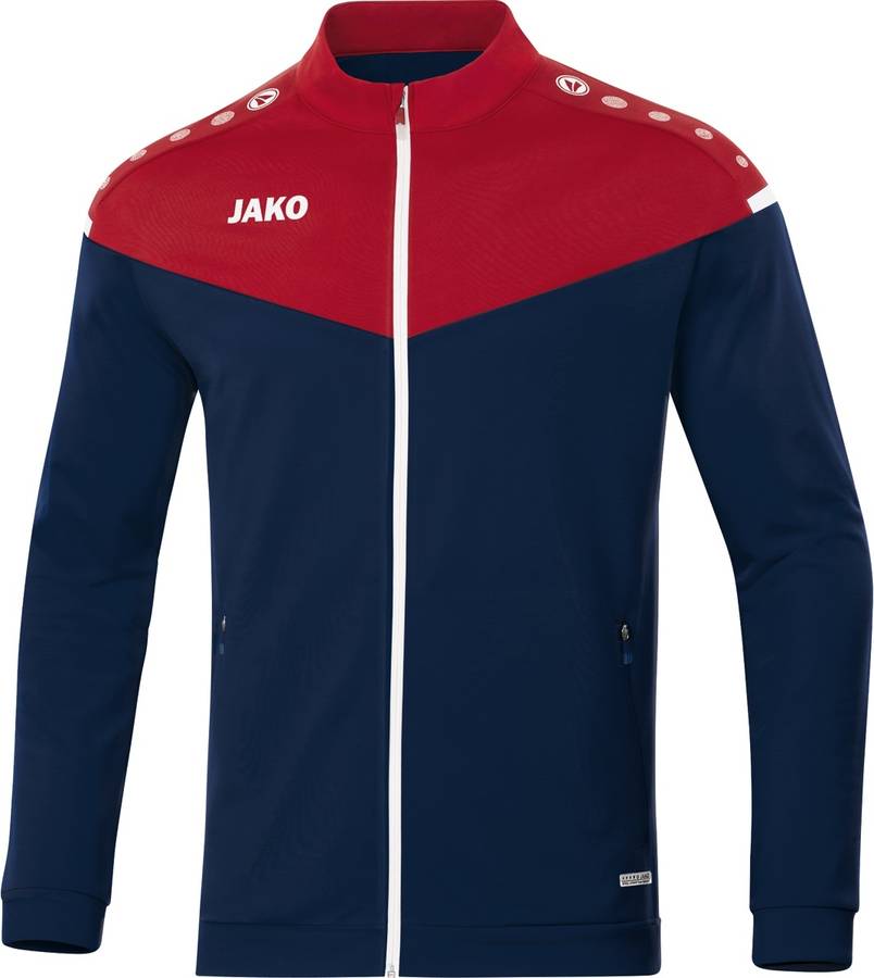 Chaqueta Champ 2.0 para hombre jako polyester azul mariño y rojo