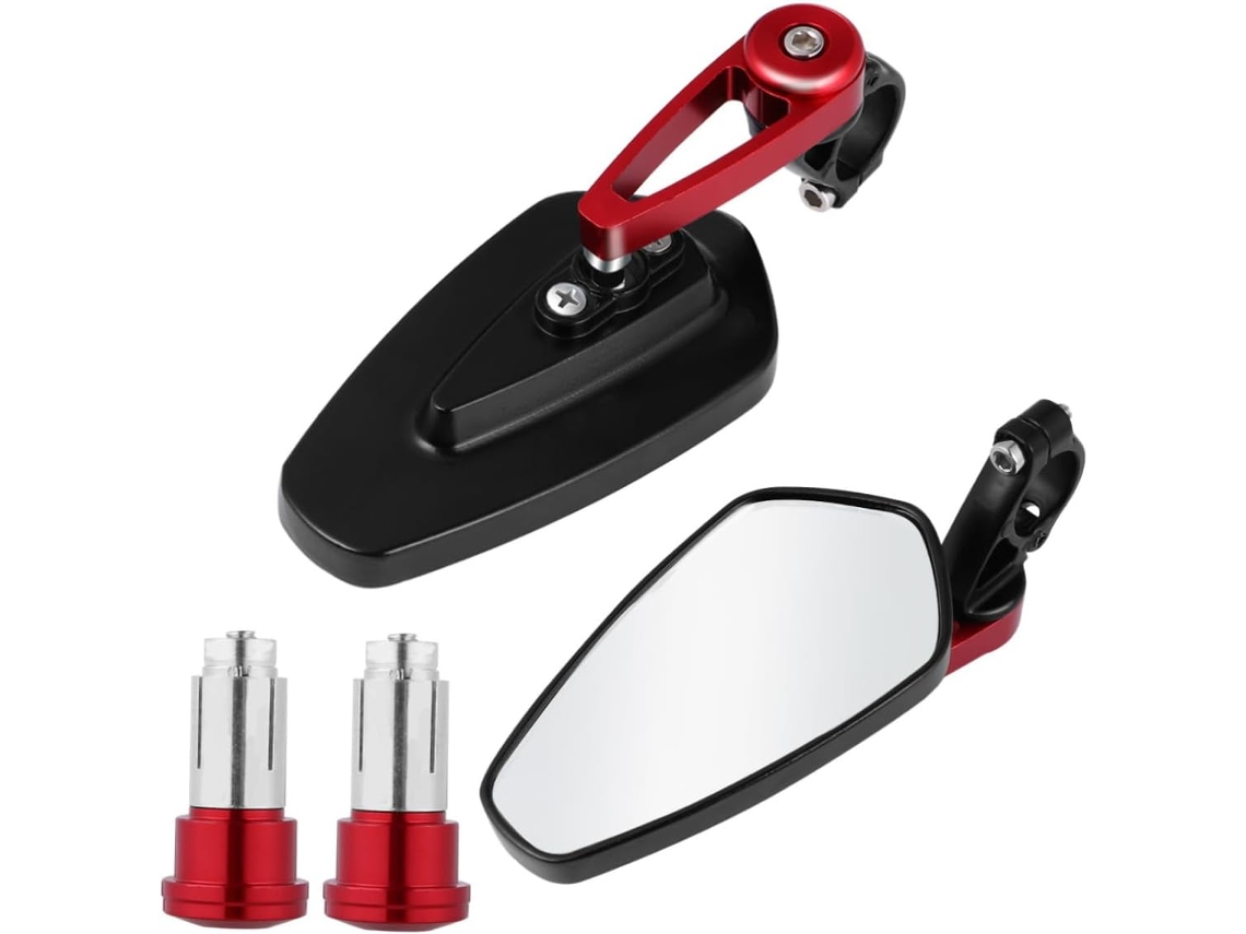 Espejo Retrovisor De Manillar Totalmente De Aluminio Para Accesorios De Vehículos De Dos Ruedas Modificados