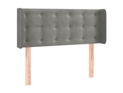 Maison Exclusive - Cabecero De Terciopelo Gris Claro 103x16x78/88 Cm