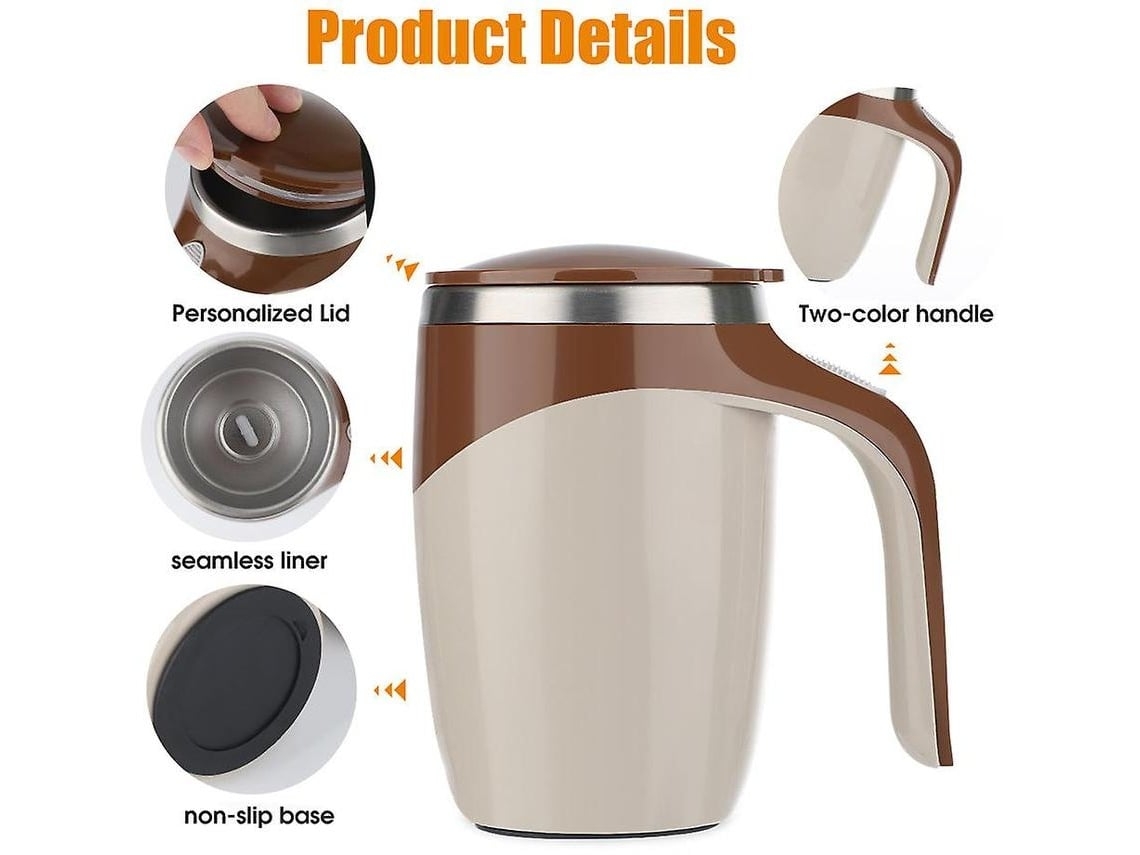 Mezclador de café portátil, mezclador automático, agitador eléctrico, máquina para jugos y leche para cocina casera, 400 ml Gusshious