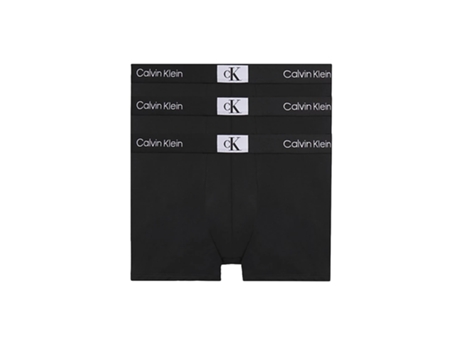 Pack de 3 Boxers CALVIN KLEIN (S - Negro)