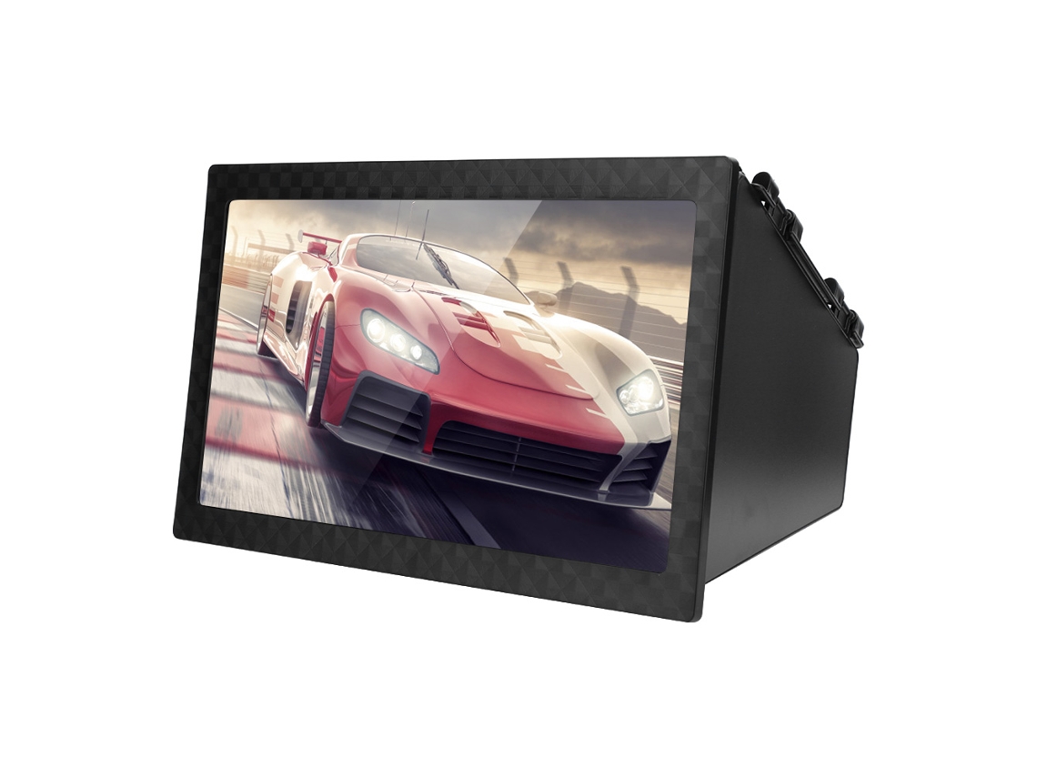 Lupa De Pantalla Móvil Ultra Hd Con Soporte Universal Para Videos Y Juegos F13 Negro