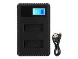 Cargador LCD GoPro Ahdbt 501 con 2 ranuras y cable USB