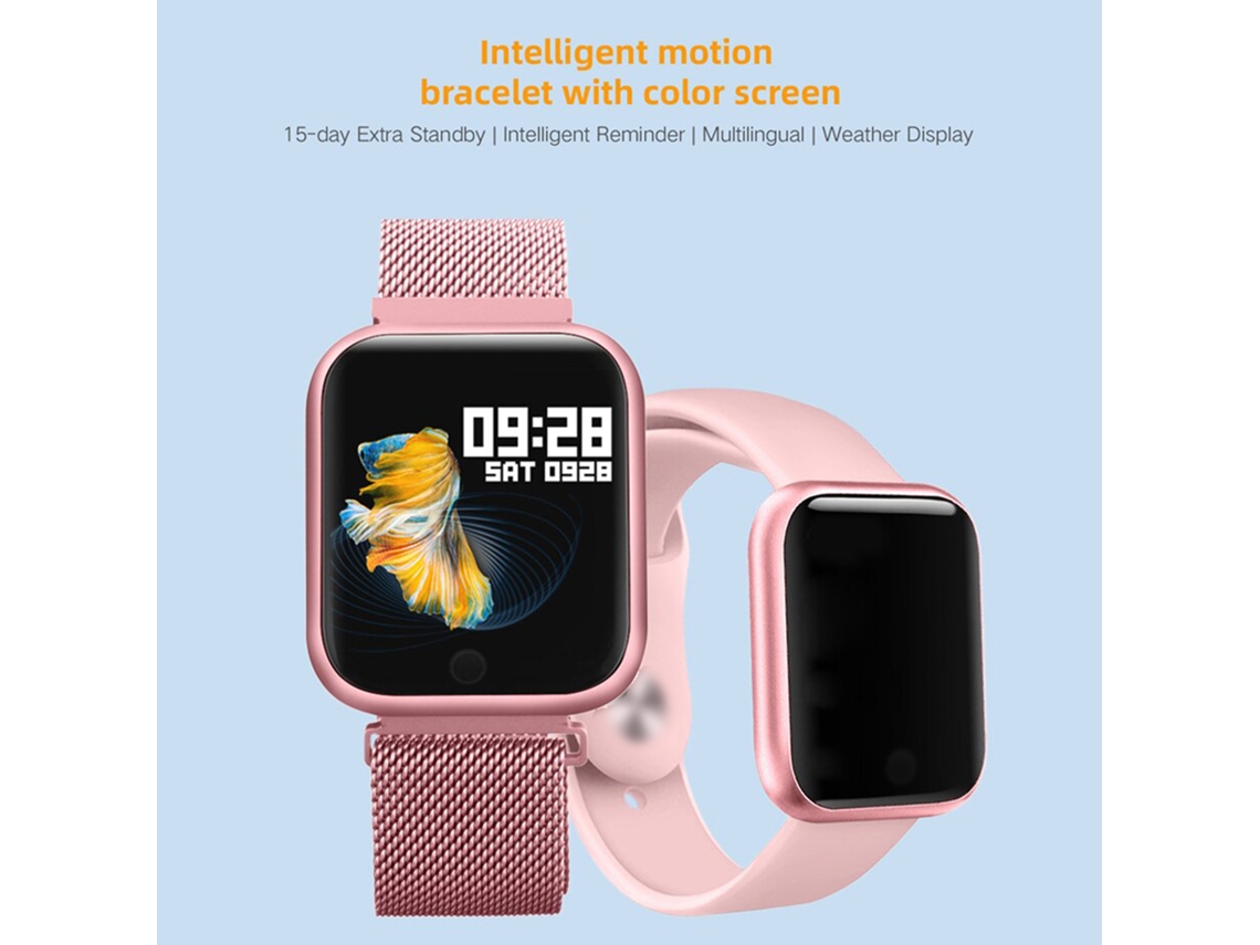 Relógio Inteligente P70 Smartwatch Sports Ip68 Monitor Cardíaco Pressão Sono 1.3" Tela Ips