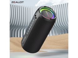 Altavoz Inalámbrico Portátil Zealot S49pro Con Bluetooth 5.2, Resistente Al Agua Ipx6, Sonido Hifi, Luz Rgb Y Batería De Larga Duración.