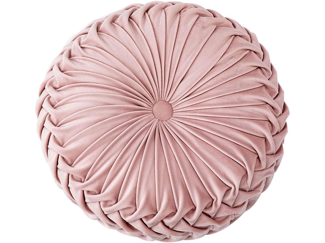Cojín Redondo Calabaza - Terciopelo 3d 38cm