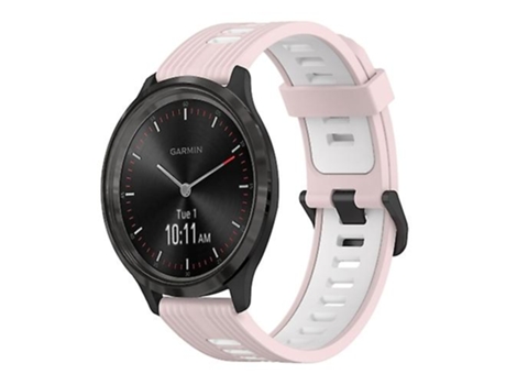 Correa Smartwatch Para Garmin Vivomove3 20Mm Rosa-Blanco VENISYMLIS