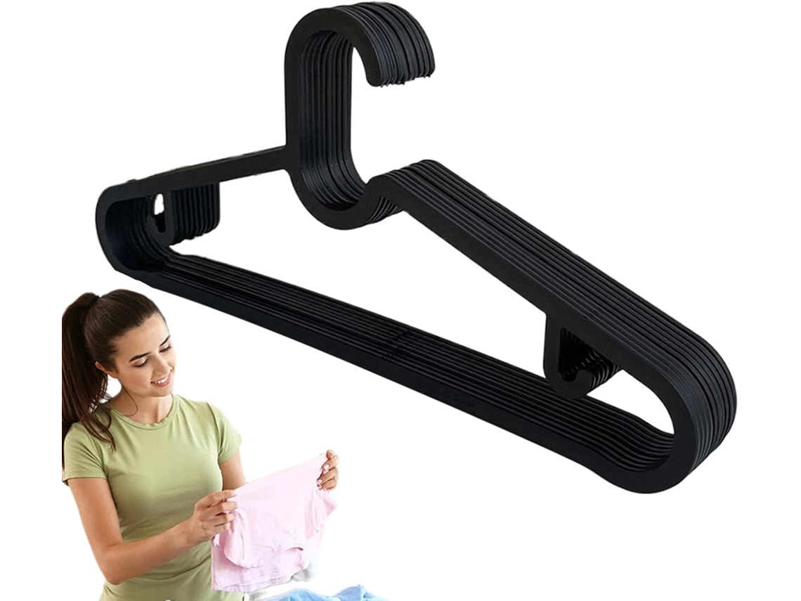 Perchero | Perchero antideslizante, juego de 10 perchas resistentes para secar y organizar Gokoco