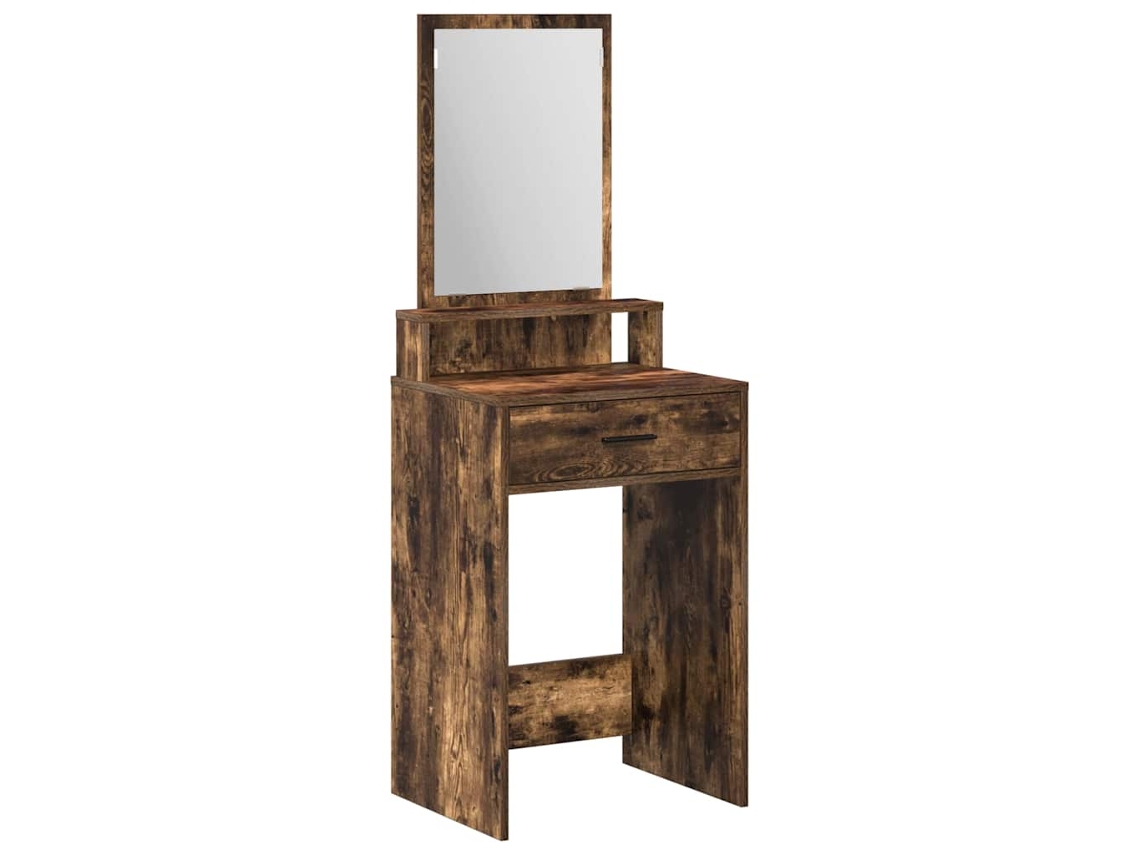 Maison Exclusive - Mesa Tocador Con Cajón Roble Ahumado 50 X 41 X 140 Cm
