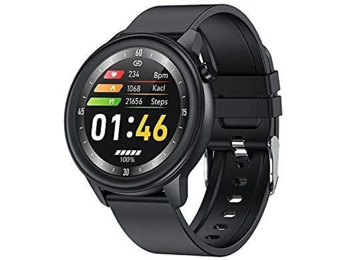 Reloj inteligente F81 para mujer con resistencia al agua IP68 y monitor de temperatura para teléfonos Android e iOS (negro) Bestvite