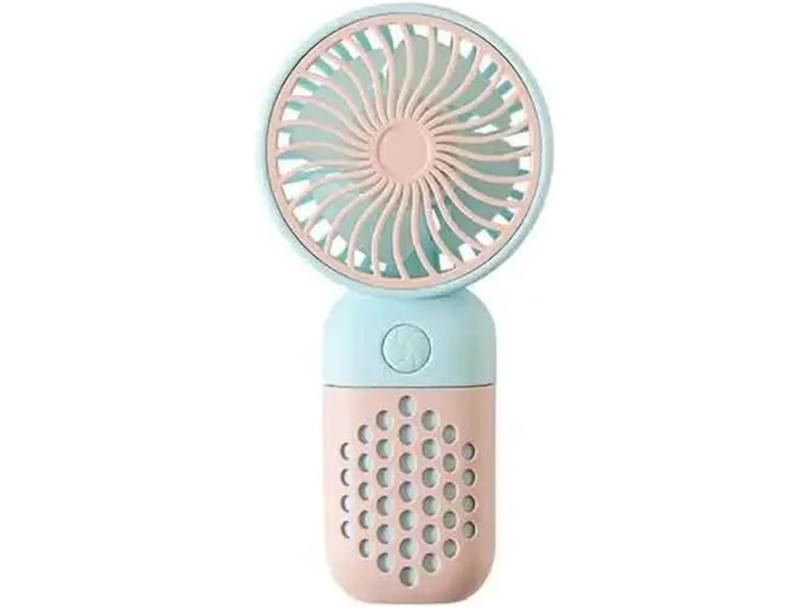 Mini ventilador de mesa portátil USB para uso doméstico y exterior.