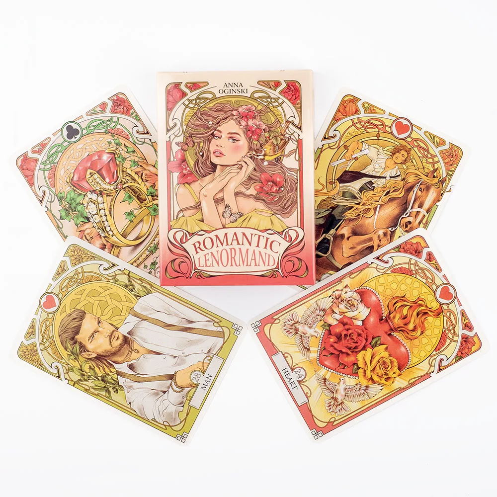 Tarjetas Románticas Renoman, 37 Tarjetas Por Juego, 10,2 X 7,2 Cm, Versión En Inglés.