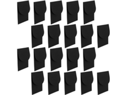 Sobres Para Invitaciones, 20 Unidades, Papel Negro, 300 G/m², 18 Cm, Sobres En Blanco