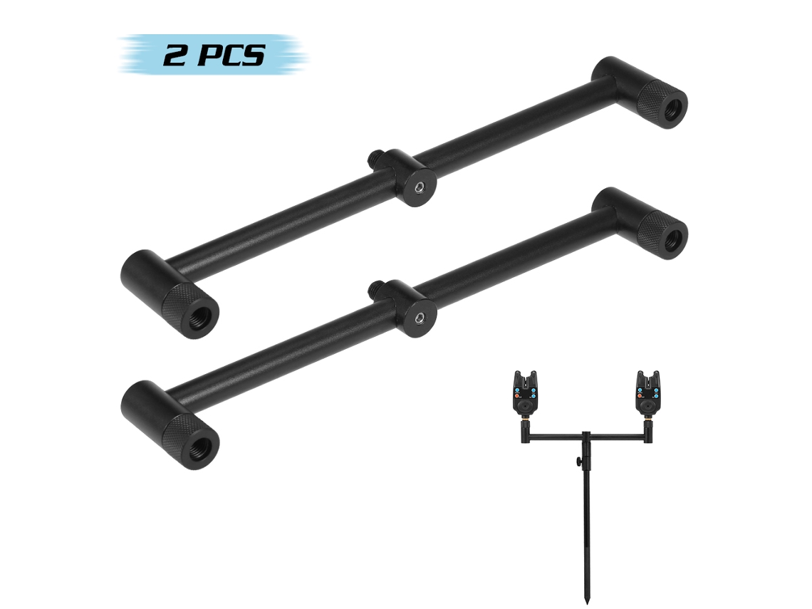 Soporte Para Cañas De Pesca De Carpa Con Sistema De Advertencia De Picada, Acero Y Aluminio, 1 O 2 Unidades.