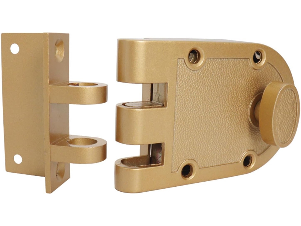 Cerrojo De Acero Inoxidable Con Protector De Obturador Antimanipulaciones Para Seguridad En El Hogar Y Fácil
