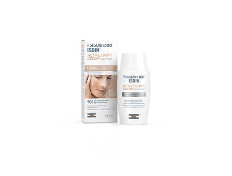 Crema Corporal ISDIN FotoUltra 100 Active Unify Fusion Fluid Color FPS50+ (50 ml)