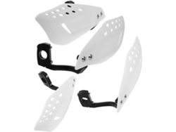 Protectores De Manos Para Motocicleta Multiusos En Plástico Pp Blanco, Fáciles De Instalar, Protección Completa.