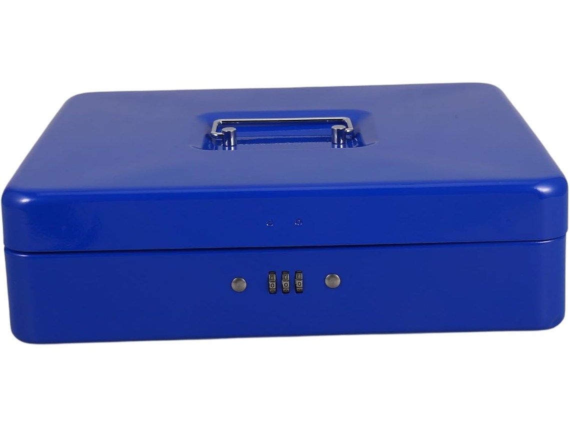 Caja Metálica Con Cerradura De Doble Combinación Para Efectivo, Organizador De Dinero.