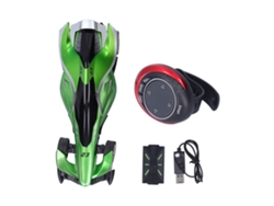 Coche Rc De Control Por Voz Y Reloj, Juguete De Carrera Recargable, Vehículo Verde
