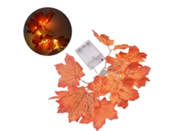 Elegante cadena de luces LED de otoño de abedul con cable y batería para fiestas, patios y jardines.