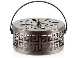 Exquisito Porta Incienso De Metal Con Larga Vida Útil Para Uso En Interiores Y Exteriores (bronce)