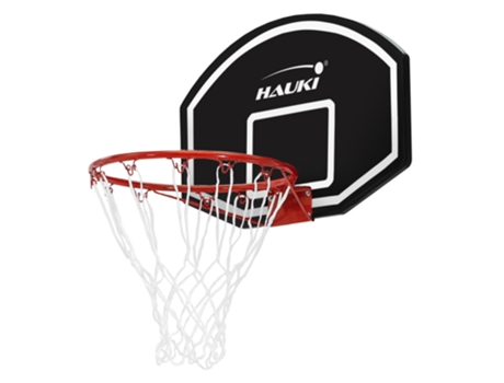 Tablero de baloncesto 71 x 45 cm con canasta de red Ø41 cm y material de montaje HAUKI