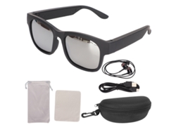 Gafas Inteligentes Inalámbricas Bluetooth Con Cancelación De Ruido Estéreo Para Ciclismo, Correr, Conducir Y Pescar - Gris Plateado