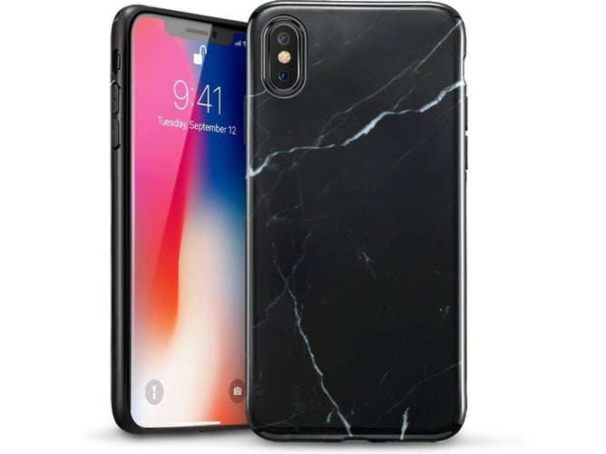 Funda iPhone XS Max ESR Marble Negro