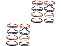 16pièces Diademax Antideslizantes Forme De Et Accessoires Cabello Unisexes Idéaux Pour Maquillaje