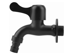 Grifo De Pared Negro Acero Inoxidable 304 Grifo De Jardín Para Baño Grifo De Agua Calibre 1/2