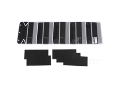 Organizador De Porta Suspenso 5 Camadas Com Janela Pvc Para Brinquedos E Itens Domésticos Preto