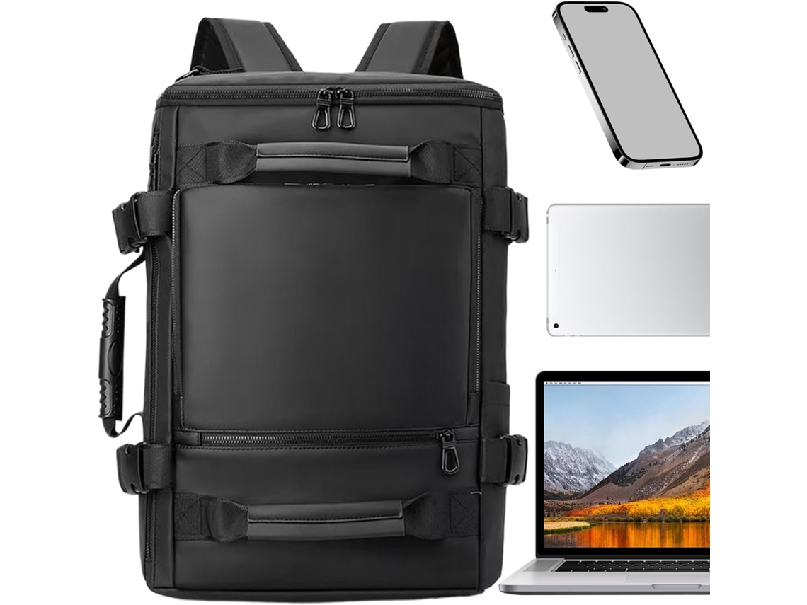 Mochila Para Portátil De Hombre, Impermeable | Gran Capacidad Para Cargador, Tableta, Estudiante