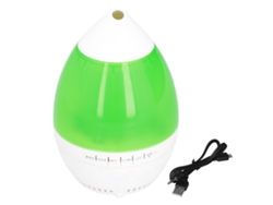 Humidificador de aire con luces regulables, conexión inalámbrica, carga USB, vapor frío para escritorio de oficina en casa.