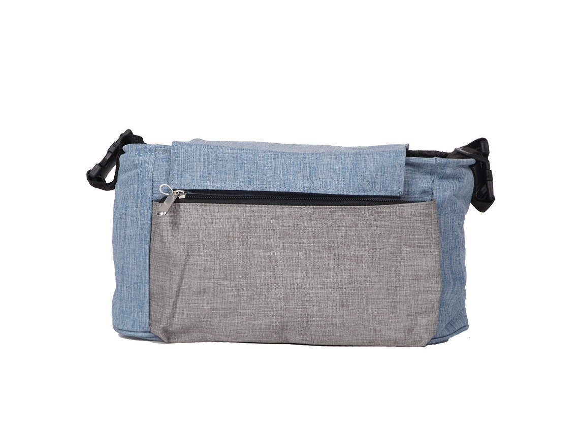 Bolsa de almacenamiento para cochecito de bebé de tela Oxford con portabotellas