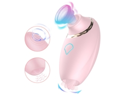 Vibrador De Masaje De Succin Para Lamer La Lengua 2 En 1 Con 7 Modos Para Mujeres (rosa)