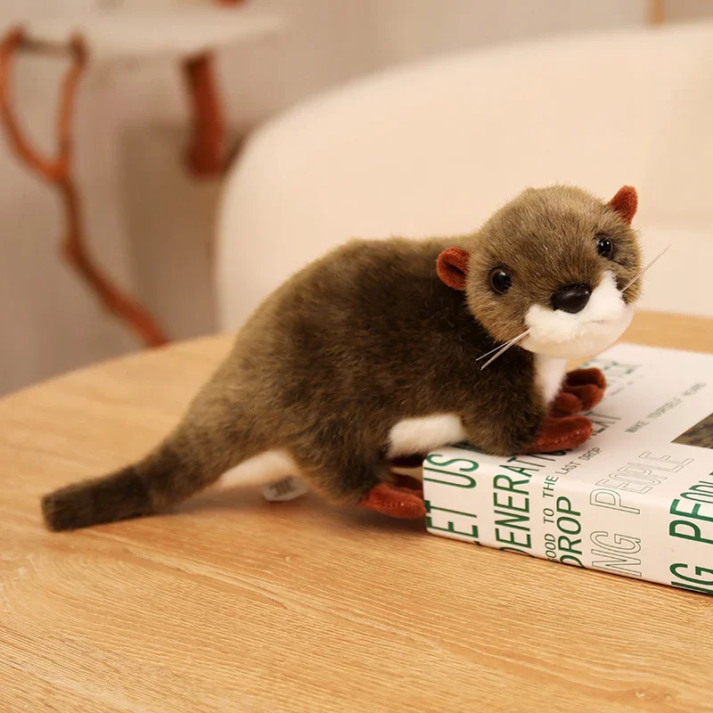 (marrón, 45 Cm) Peluche De Nutria Adorable Y Realista, Un Regalo De Cumpleaños Perfecto Para Niños.