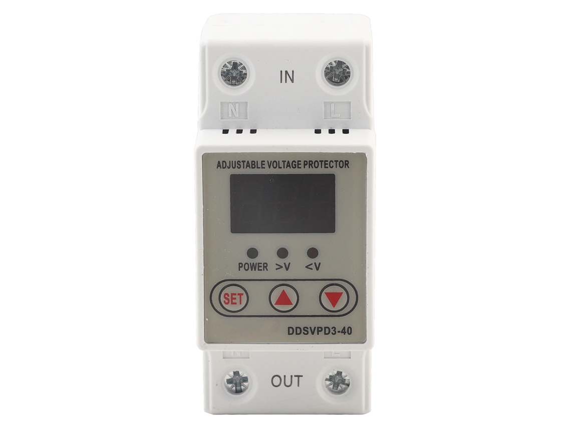 Protector Automático De Voltaje Con Recuperación Y Ajuste 220v Ddsvpd3-40