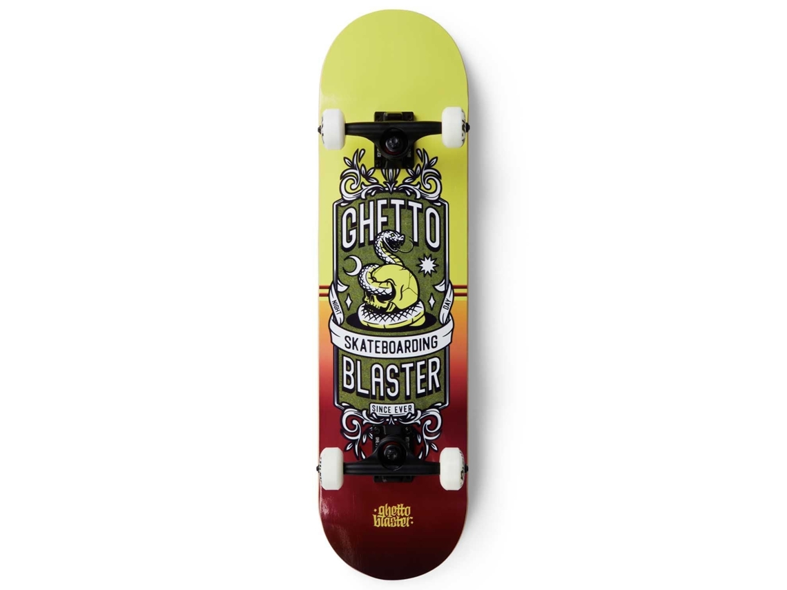 Skateboard Ghettoblaster Para Empezar Skull Rojo Amarillo 8.0"