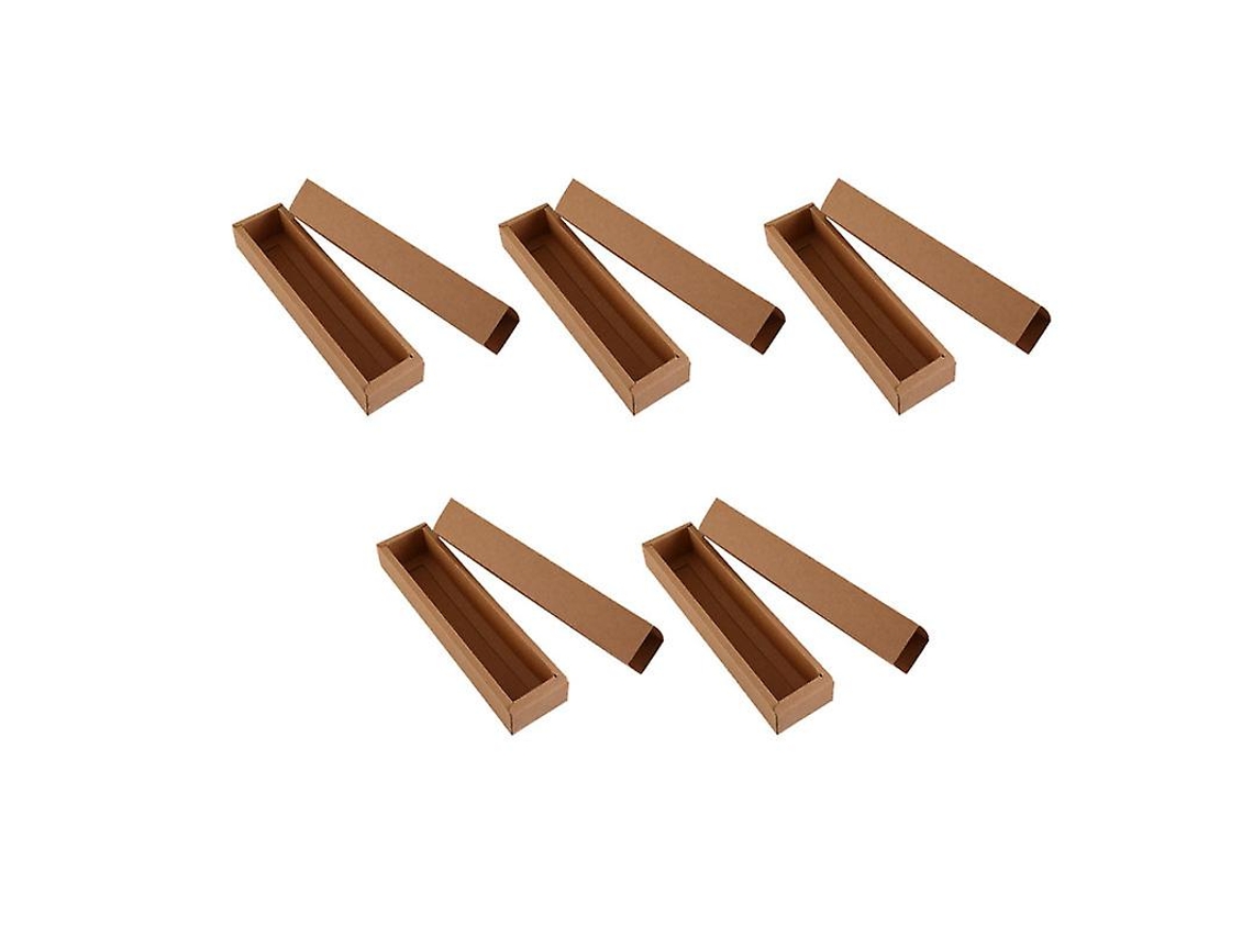 Caja De Macarrones De Papel Kraft De 10 Piezas