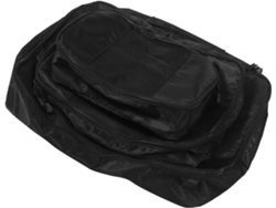 Juego De 3 Bolsas Organizadoras De Viaje De Gran Capacidad En Poliéster Negro Con Cremallera.