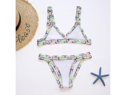 2026-traje De Baño Crochet Mujer Biquini Sexy Bandage Brasileño Sin Armadura Talle Normal 2023