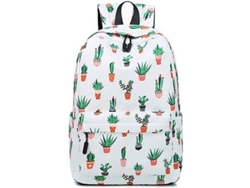 2026-mochila Casual De Cactus Para Mujeres Y Estudiantes Colegio Viaje Mochila De Hombro Poliéster Resistente