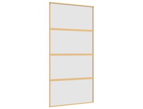 Puerta corredera VIDA XL dorada de vidrio ESG esmerilado y aluminio