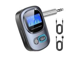 Transmisor y receptor Bluetooth 5.3, adaptador de audio inalámbrico portátil con pantalla LED para TV, PC, coche y equipo de música doméstico Rosewell