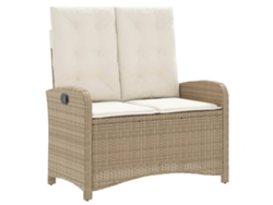 Maison Exclusive - Sillón Reclinable De Jardín Con Cojines Ratán Sintético Beige