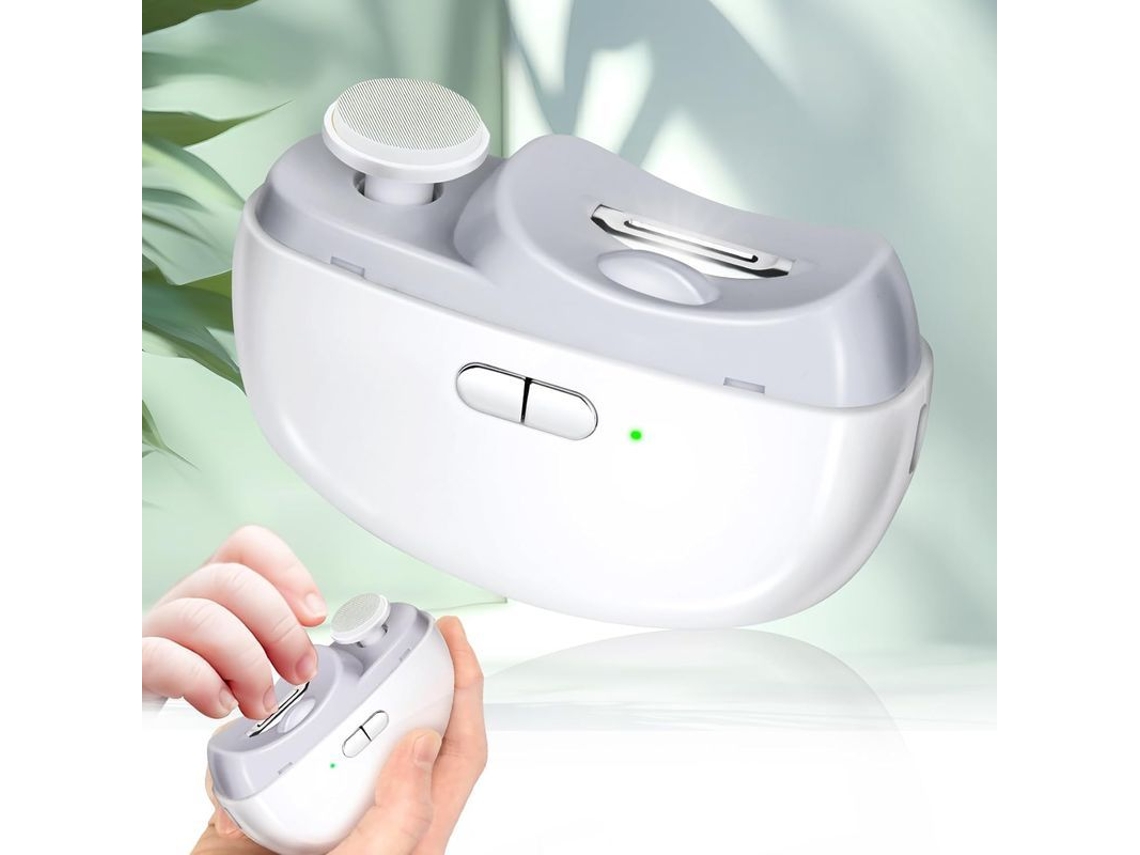 Cortaúñas Eléctrico Con Luz Y 2 Velocidades, Recargable, Seguro Para Cuidadores, Personas Mayores Y Niños.