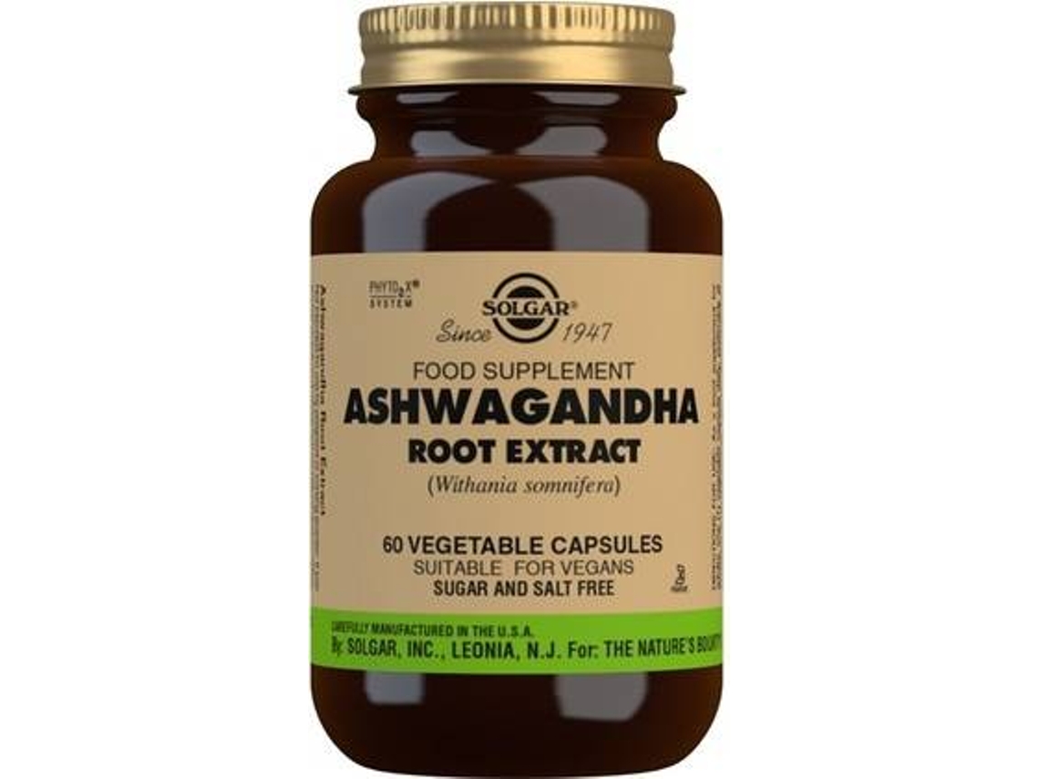 Complemento Alimentar SOLGAR Ashwagandha (60 cápsulas vegetais)