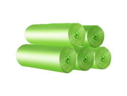 2026-linjou 100 Bolsas De Basura Orgánica 30l, Resistentes A Rasgaduras, Compostables Y Biodegradables De Almidón De Maíz