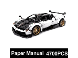 Modelo de superdeportivo Huayra, bloques de construcción, juguete, rompecabezas, bricolaje, regalo de cumpleaños MDUG