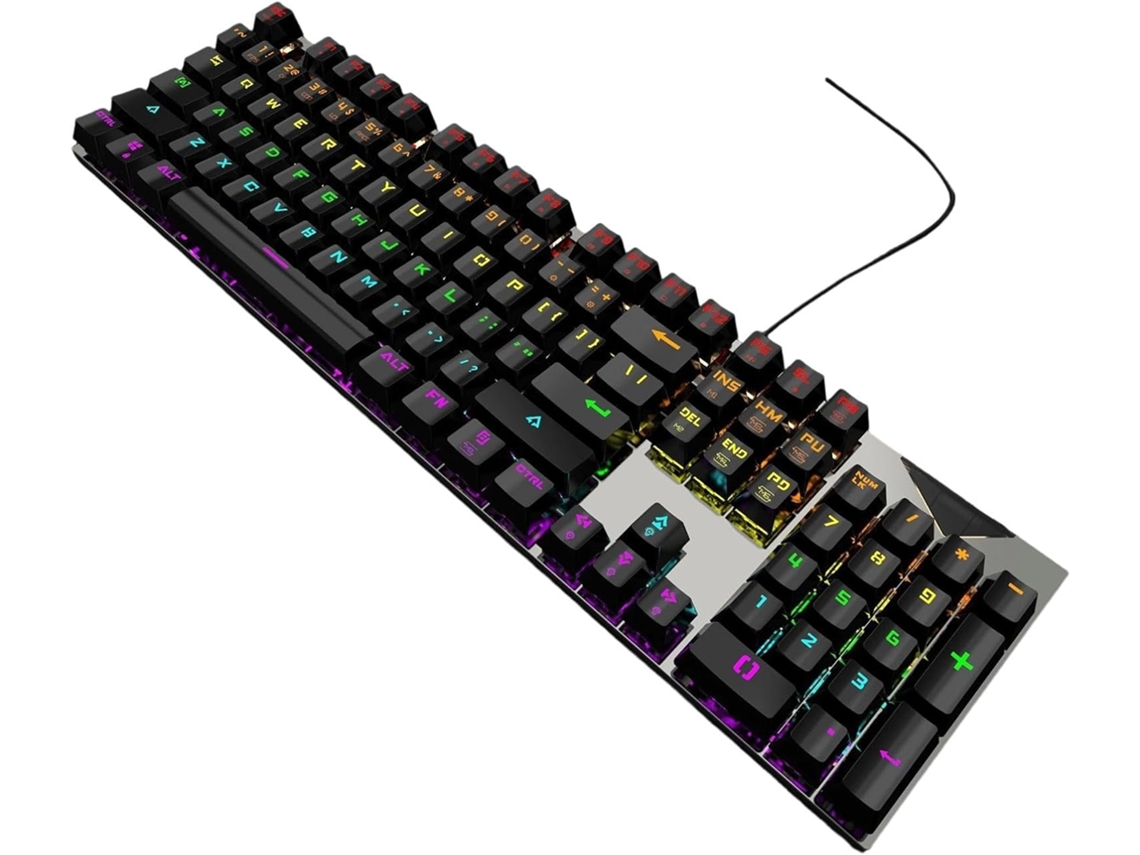 Teclado De 82 Teclas Resistente Al Agua, Con Tecnología Anti-ghosting, Interruptores Azules Y Retroiluminación Rgb Para Pc.